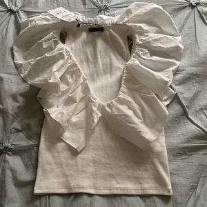 Zara- Ruffle tank top
